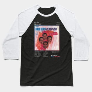 Four Tops - Reach Out Tracklist Album Baseball T-Shirt